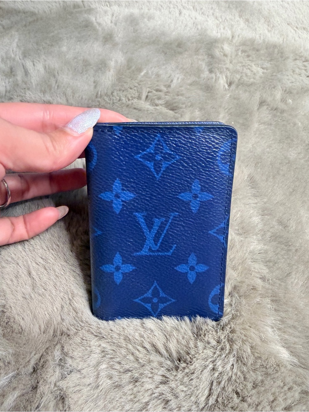 Louis Vuitton Navy & Royal Blue Monogram Card Holder